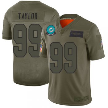 Nike Dolphins #99 Jason Taylor Camo Men's Stitched NFL Limited 2019 Salute To Service Jersey