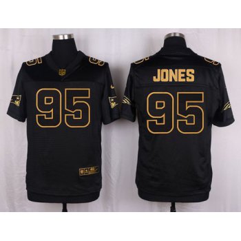Nike Patriots #95 Chandler Jones Black Men's Stitched NFL Elite Pro Line Gold Collection Jersey