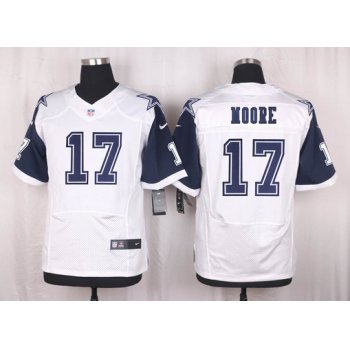 Men's Dallas Cowboys #17 Kellen Moore Nike White Color Rush 2015 NFL Elite Jersey