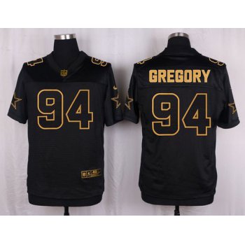 Nike Cowboys #94 Randy Gregory Black Men's Stitched NFL Elite Pro Line Gold Collection Jersey