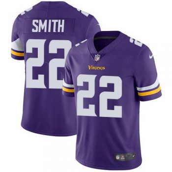 Nike Minnesota Vikings #22 Harrison Smith Purple Team Color Men's Stitched NFL Vapor Untouchable Limited Jersey