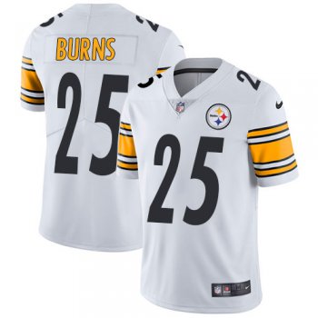 Nike Pittsburgh Steelers #25 Artie Burns White Men's Stitched NFL Vapor Untouchable Limited Jersey