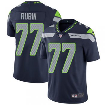 Nike Seattle Seahawks #77 Ahtyba Rubin Steel Blue Team Color Men's Stitched NFL Vapor Untouchable Limited Jersey