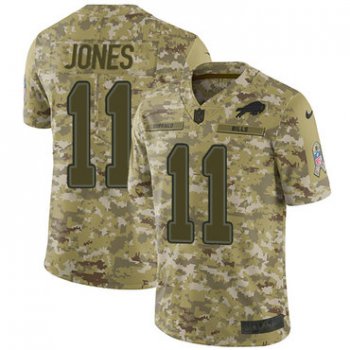 Nike Bills #11 Zay Jones Camo Men's Stitched NFL Limited 2018 Salute To Service Jersey