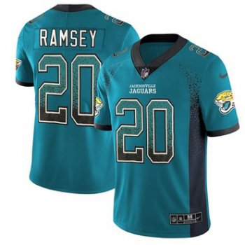 Nike Jacksonville Jaguars #20 Jalen Ramsey Teal Green Team Color Men's Stitched NFL Limited Rush Drift Fashion Jersey