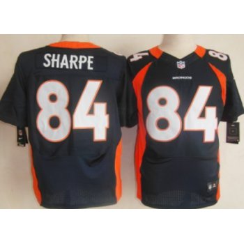 Nike Denver Broncos #84 Shannon Sharpe Blue Elite Jersey