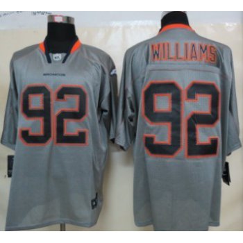 Nike Denver Broncos #92 Sylvester Williams Lights Out Gray Elite Jersey