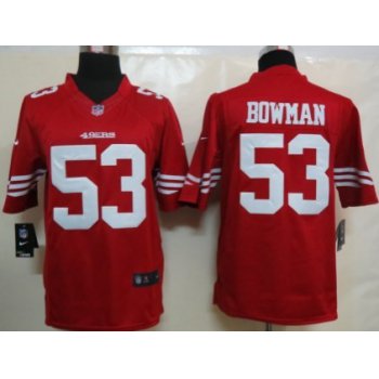 Nike San Francisco 49ers #53 NaVorro Bowman Red Limited Jersey