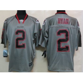 Nike Atlanta Falcons #2 Matt Ryan Lights Out Gray Elite Jersey