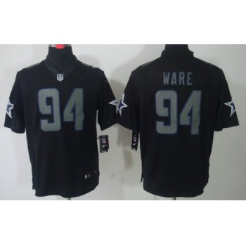 Nike Dallas Cowboys #94 DeMarcus Ware Black Impact Limited Jersey