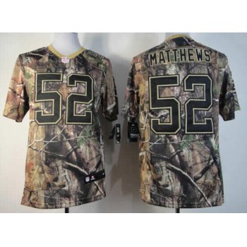 Nike Green Bay Packers #52 Clay Matthews Realtree Camo Elite Jersey