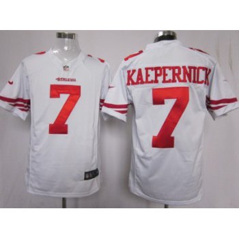 Nike San Francisco 49ers #7 Colin Kaepernick White Game Jersey
