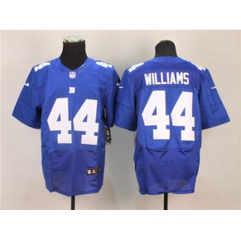 Nike New York Giants #44 Andre Williams Blue Elite Jersey