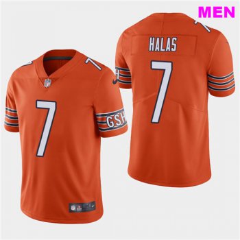 Bears #7 George Halas Orange Men's Stitched Football Limited Rush Jersey