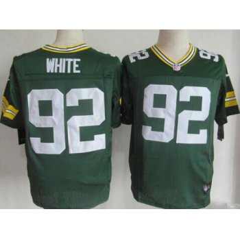 Nike Green Bay Packers #92 Reggie White Green Elite Jersey