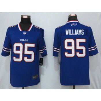 Nike Bills 95 Kyle Williams Royal Vapor Untouchable Limited Jersey