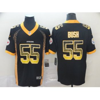 Nike Steelers 55 Devin Bush Navy Drift Fashion Limited Jersey