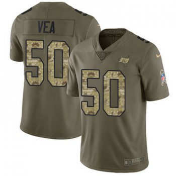 Nike Buccaneers #50 Vita Vea Olive Camo Men's Stitched NFL Limited 2017 Salute To Service Jersey
