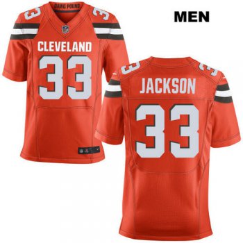 Nike Cleveland Browns #33 Darius Jackson Orange Stitched NFL Elite Jersey
