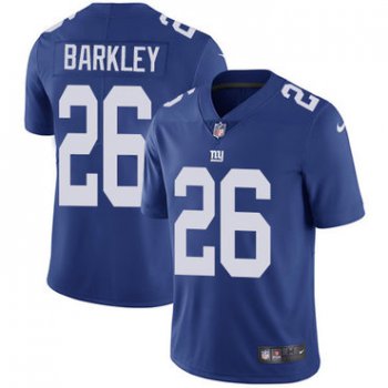 Nike Giants #26 Saquon Barkley Royal Blue Team Color Men's Stitched NFL Vapor Untouchable Limited Jersey