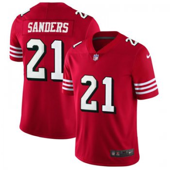 Nike San Francisco 49ers #21 Deion Sanders Red 2018 Vapor Untouchable Limited Jersey