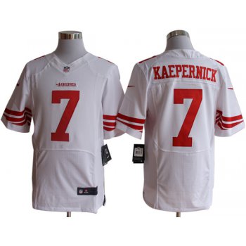 Size 60 4XL-Colin Kaepernick San Francisco 49ers #7 White Stitched Nike Elite NFL Jerseys