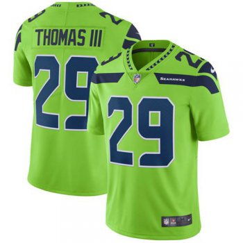 Nike Seattle Seahawks #29 Earl Thomas III Green Men's Stitched NFL Limited Rush Jersey