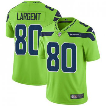 Nike Seattle Seahawks #80 Steve Largent Green Men's Stitched NFL Limited Rush Jersey