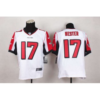 Men's Atlanta Falcons #17 Devin Hester Nike White Elite Jersey
