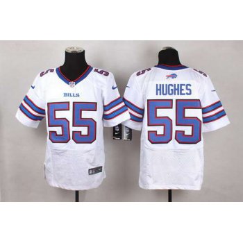 Men's Buffalo Bills #55 Jerry Hughes 2013 Nike White Elite Jersey