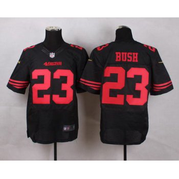 Men's San Francisco 49ers #23 Reggie Bush 2015 Nike Black Elite Jersey