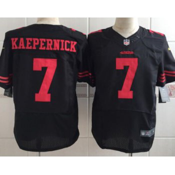 Men's San Francisco 49ers #7 Colin Kaepernick 2015 Nike Black Elite Jersey