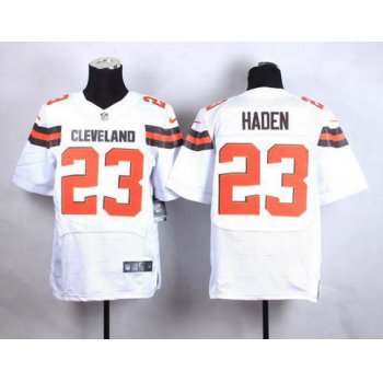 Nike Cleveland Browns #23 Joe Haden 2015 White Elite Jersey