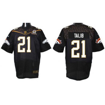 Men's Denver Broncos #21 Aqib Talib Black 2016 Pro Bowl Nike Elite Jersey