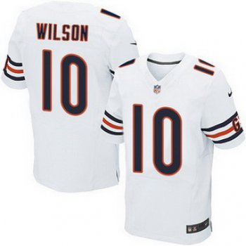 Men's Chicago Bears #10 Marquess Wilson White Road NFL Nike Elite Jersey