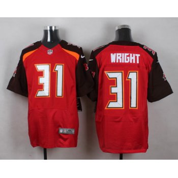 Men's Tampa Bay Buccaneers #31 Major Wright Red Team Color NFL Nike Elite Jersey