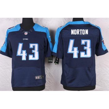 Men's Tennessee Titans #43 Jim Norton Navy Blue Retired Player NFL Nike Elite Jersey