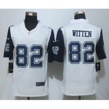 Nike Cowboys 82 Jason Witten White Color Rush Limited Jersey