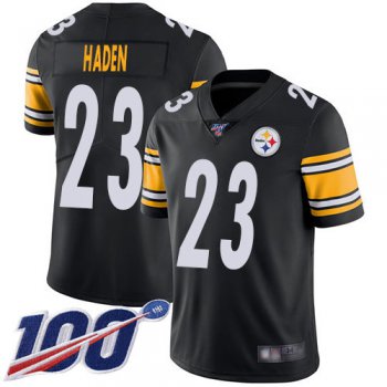 Nike Steelers #23 Joe Haden Black Team Color Men's Stitched NFL 100th Season Vapor Limited Jersey