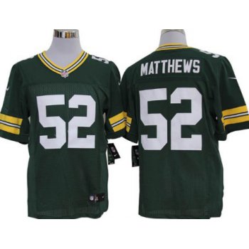 Nike Green Bay Packers #52 Clay Matthews Green Limited Jersey