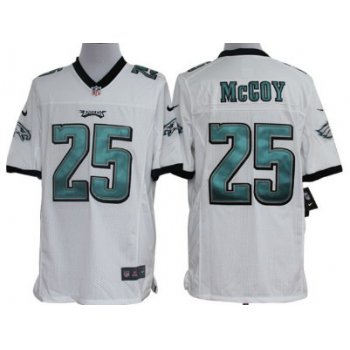 Nike Philadelphia Eagles #25 LeSean McCoy White Limited Jersey