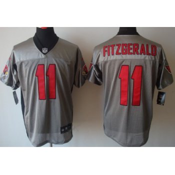 Nike Arizona Cardinals #11 Larry Fitzgerald Gray Shadow Elite Jersey