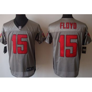 Nike Arizona Cardinals #15 Michael Floyd Gray Shadow Elite Jersey