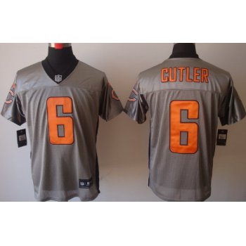 Nike Chicago Bears #6 Jay Cutler Gray Shadow Elite Jersey