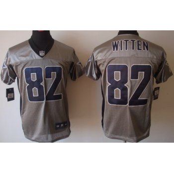 Nike Dallas Cowboys #82 Jason Witten Gray Shadow Elite Jersey