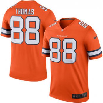 Men's Denver Broncos #88 Demaryius Thomas Nike Orange Color Rush Legend Jersey