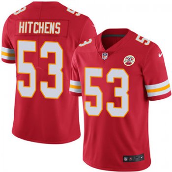 Nike Kansas City Chiefs #53 Anthony Hitchens Red Team Color Men's Stitched NFL Vapor Untouchable Limited Jersey