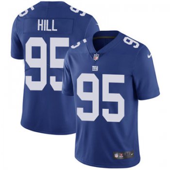 Nike New York Giants #95 B.J. Hill Royal Blue Team Color Men's Stitched NFL Vapor Untouchable Limited Jersey