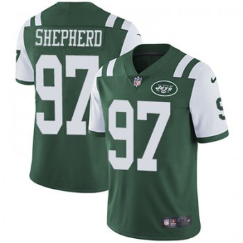 Nike New York Jets #97 Nathan Shepherd Green Team Color Men's Stitched NFL Vapor Untouchable Limited Jersey