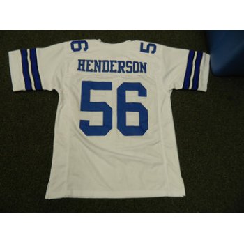 Dallas Cowboys #56 Hollywood Henderson White Throwback Jersey